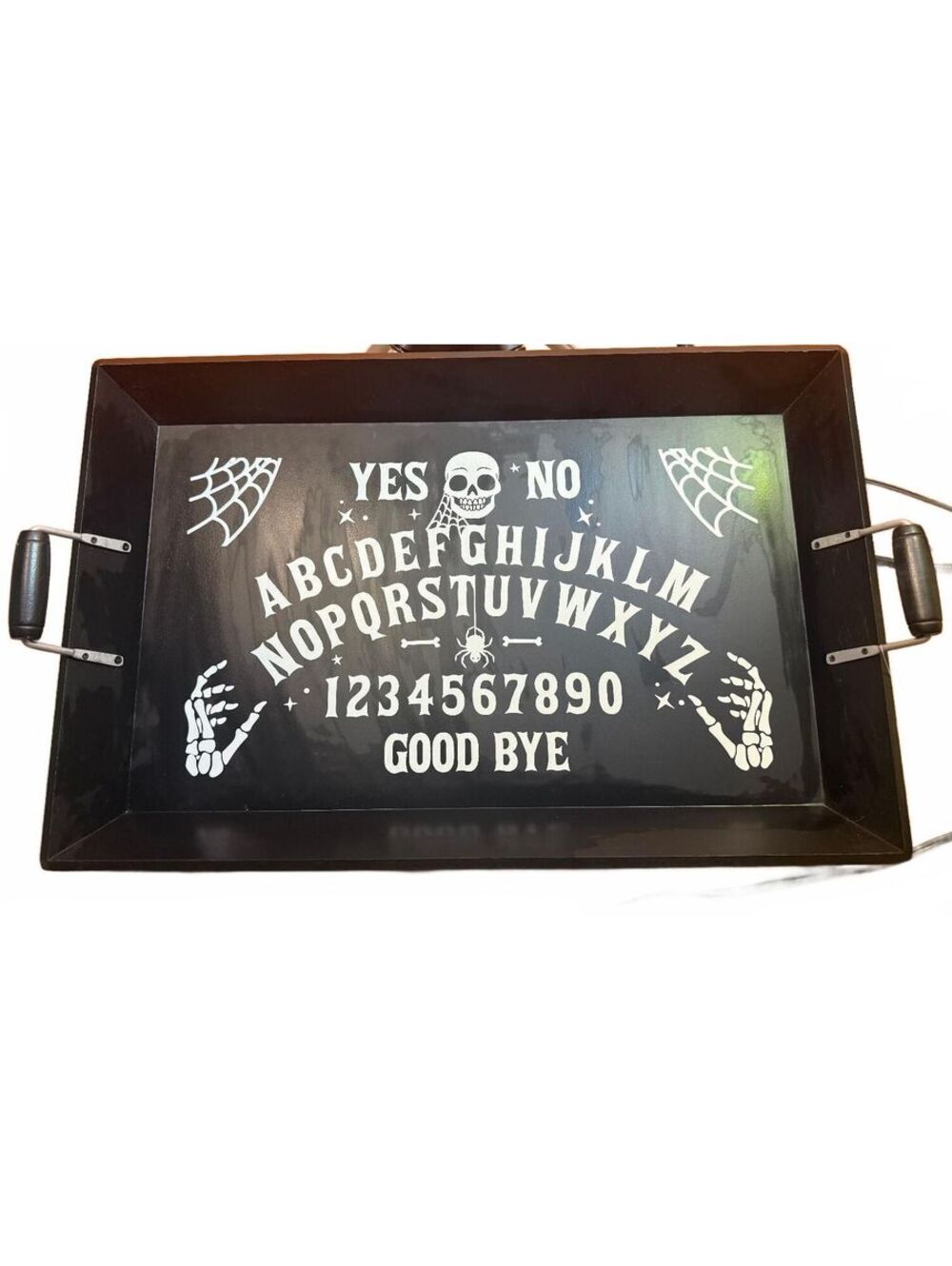 New Target Black Serving Tray w Ouija Board Design Halloween Spooky Horror